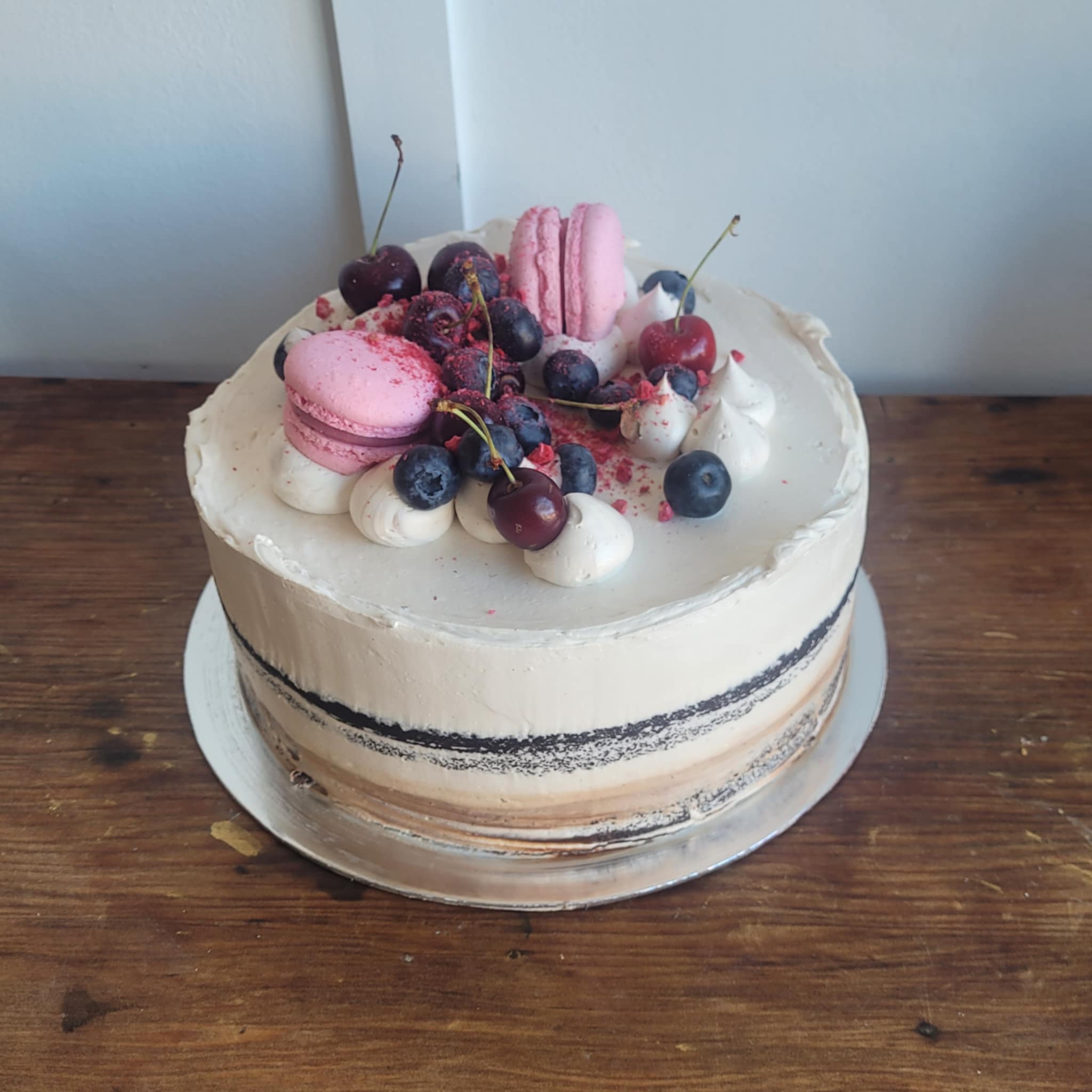 8″ Chocolate And Raspberry Cake