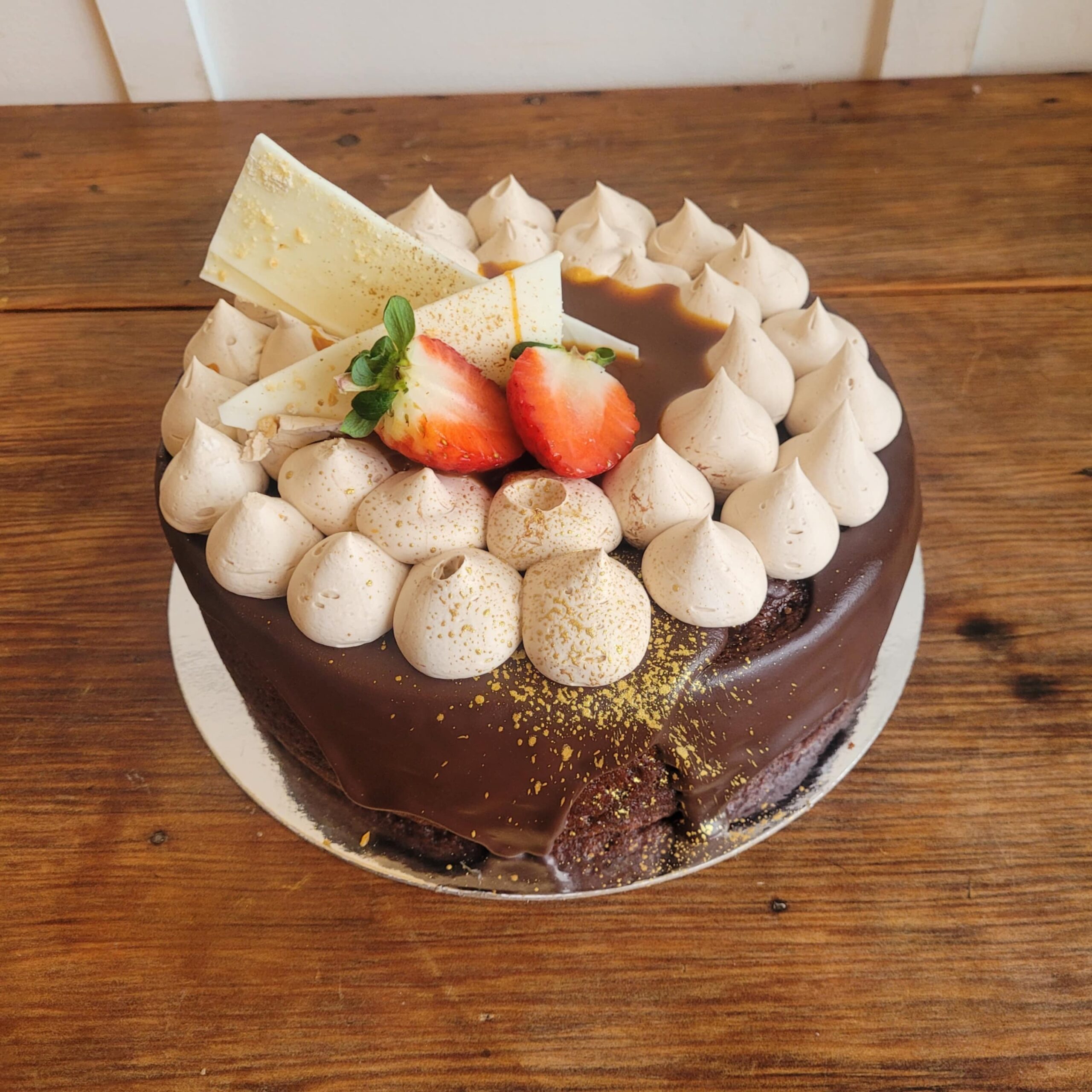 8″ Sticky Date, Caramel, And Chocolate Cake