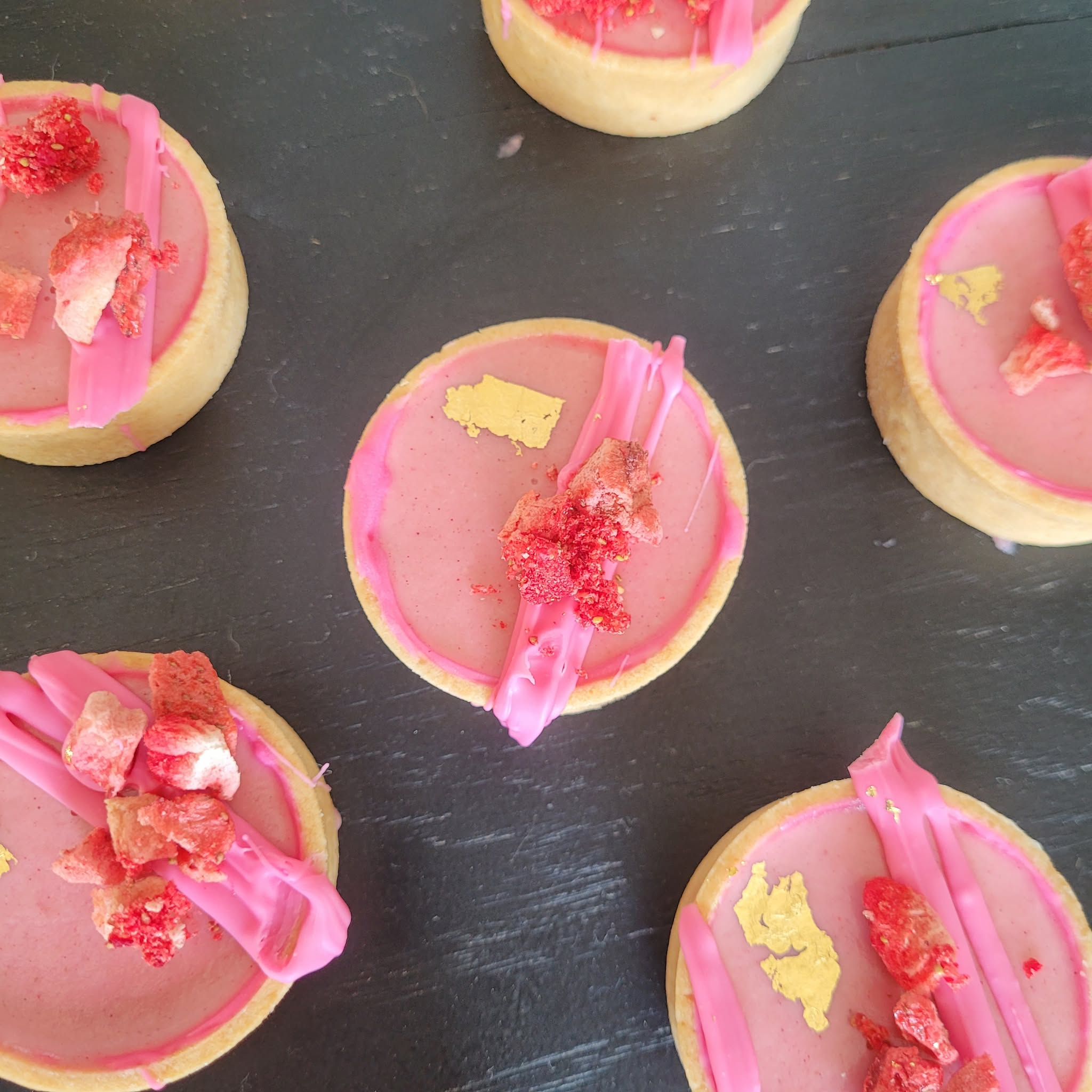Mini Peach And Strawberry Tartlette X 10