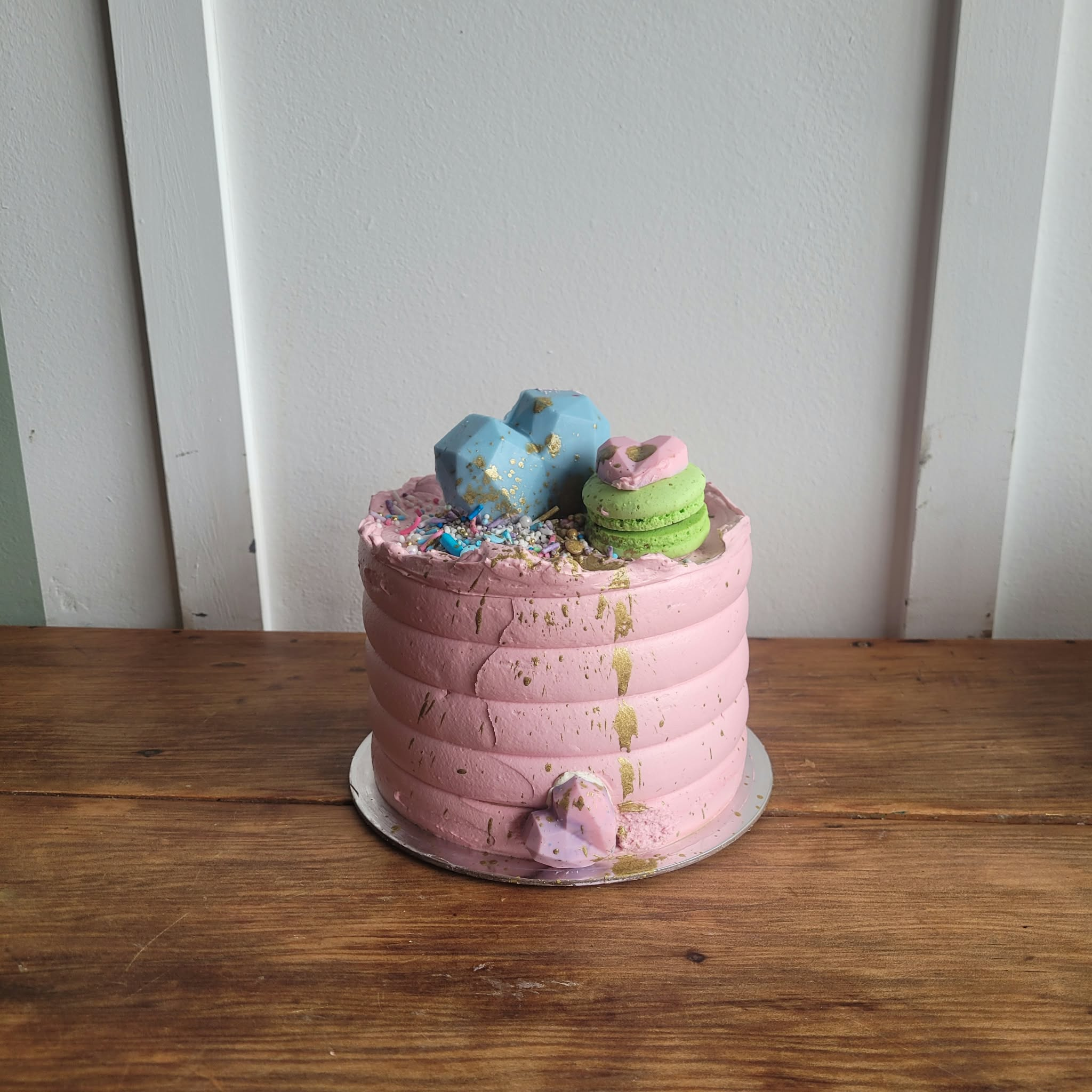 5" Raspberry Cake with Raspberry Compote